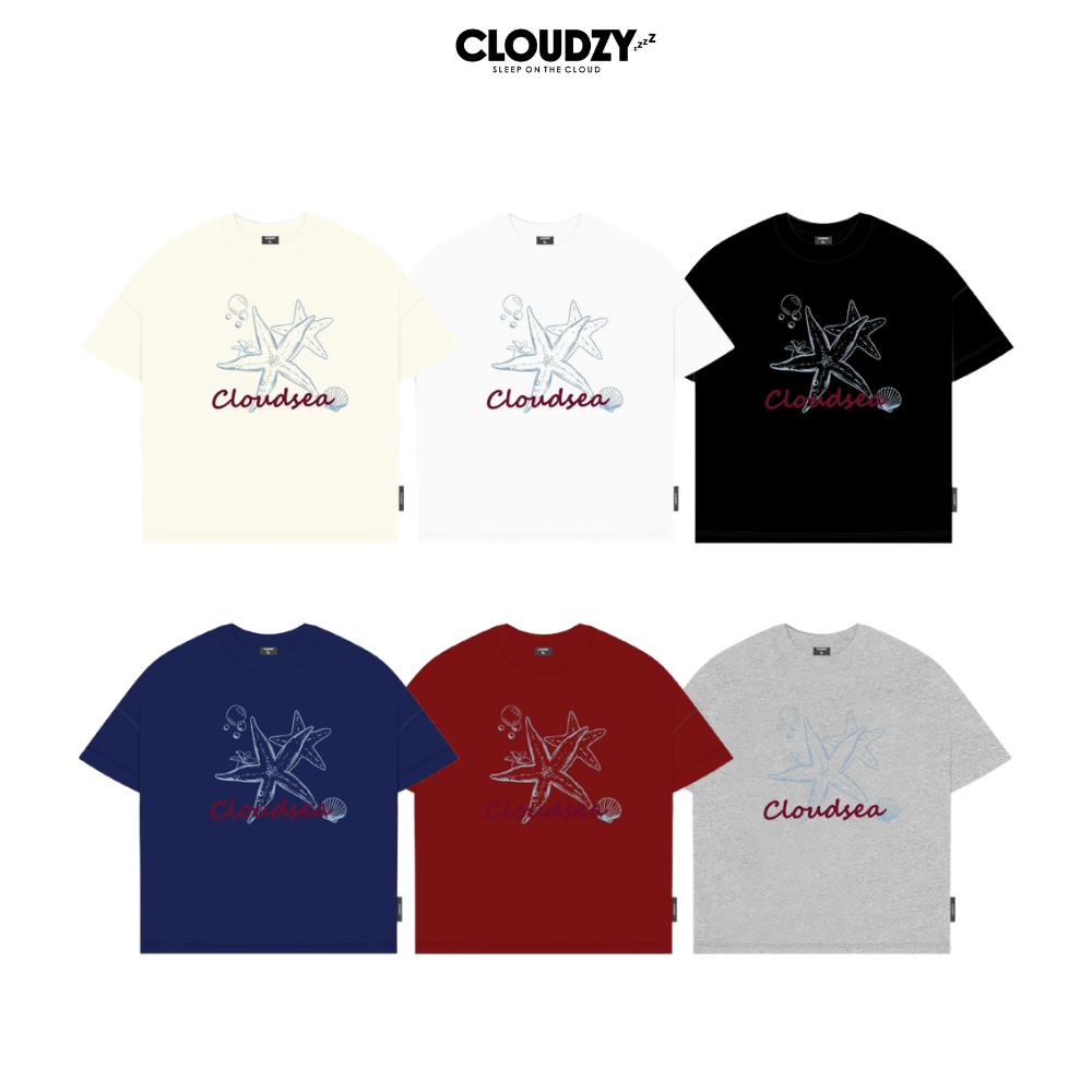 [NEW] Áo thun boxy local brand CLOUDZY in hình 100% cotton 250gsm dày dặn áo phông form rộng nam nữ unisex mùa hè SEA