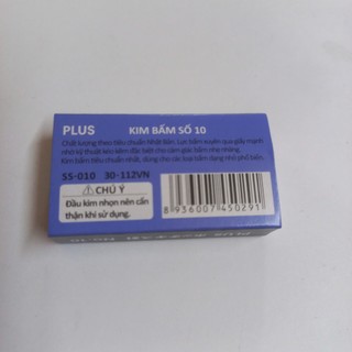 [MUA SỈ GIẢM 10%] [COMBO 3 HỘP] Kim bấm giấy No.10, Plus (1000 kim/hộp nhò)