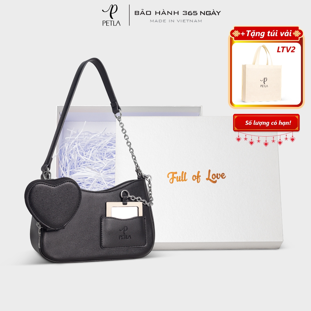 Túi đeo vai thời trang nữ kèm phụ kiện PETLA LN16