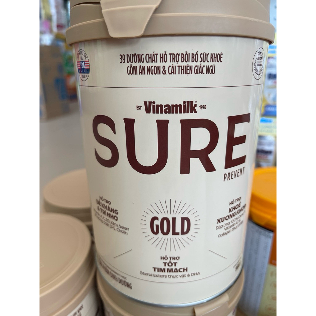 Sữa bột Sure Prevent Gold 900g mẫu mới