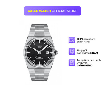 Đồng hồ cơ Nam Tissot PRX T137.407.11.051.00 mặt kính Sapphire, dây thép đeo tay cao cấp chính hãng