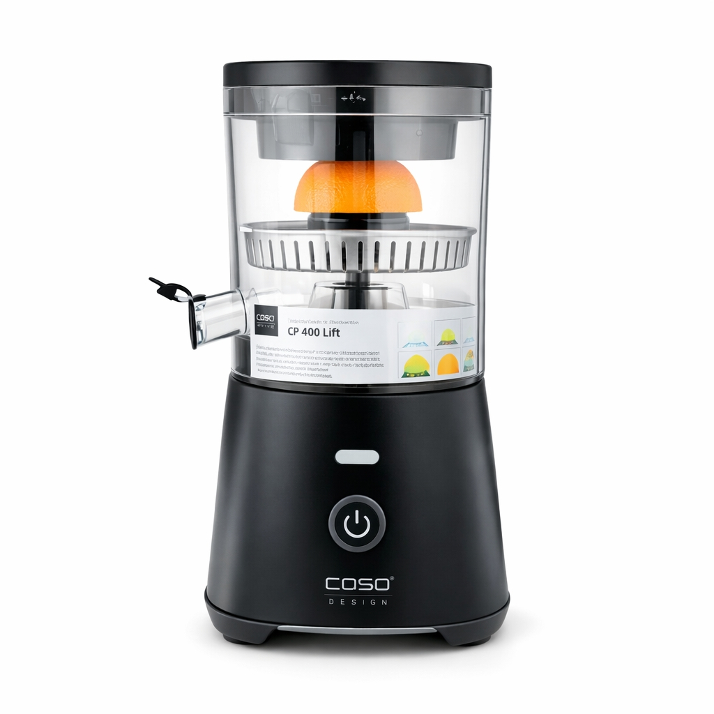 Máy ép cam điện CASO CP400 Lift 300W - Máy vắt cam tự động, ép cam gia đình, hàng nội địa Đức