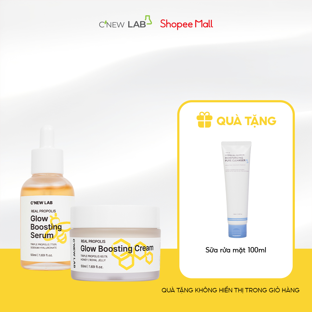 COMBO cho da khô: Serum keo ong (50ml) và Kem dưỡng keo ong (50ml)