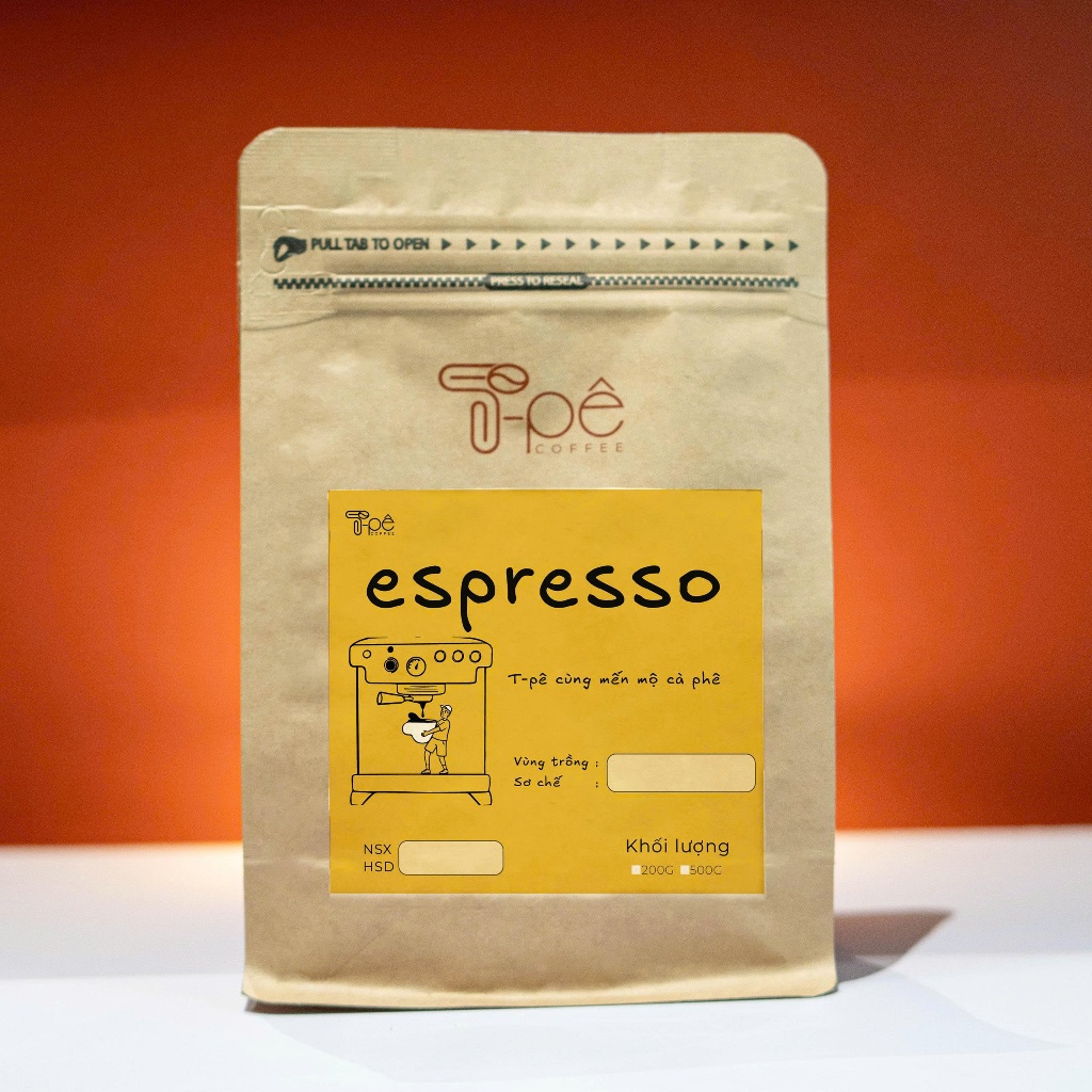 Cà phê Espresso - Arabica -  T- Pê Coffee