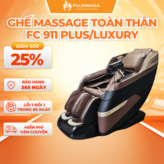 Ghế massage FUJIWAGA FC911 LUXURY 3D Max - Kéo dãn chơ thể, nhiệt hồng ngoại, cảm biến nhịp tim