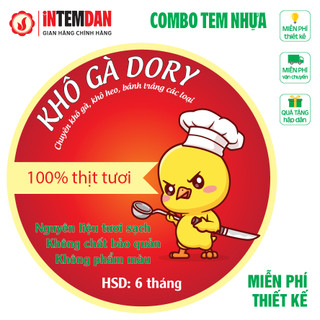 Combo 5.000 Cái Tem Nhựa VINH LIEN Decal Chống Nước, in Theo Yêu Cầu, Khổ A3