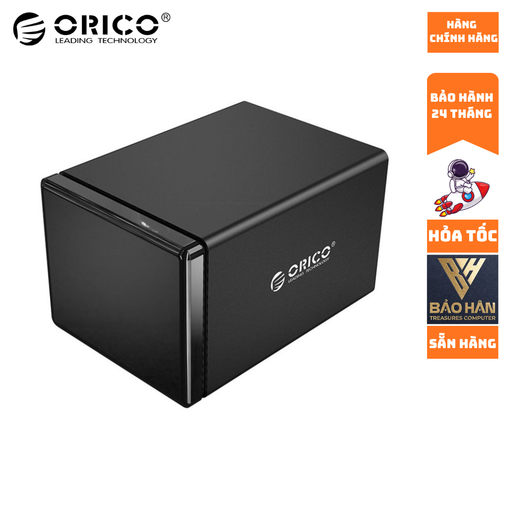Hộp ổ cứng Orico NS800U3-BK 3.5" 8 khe cắm SATA 3 USB 3.0 Type B - Hàng Chính Hãng