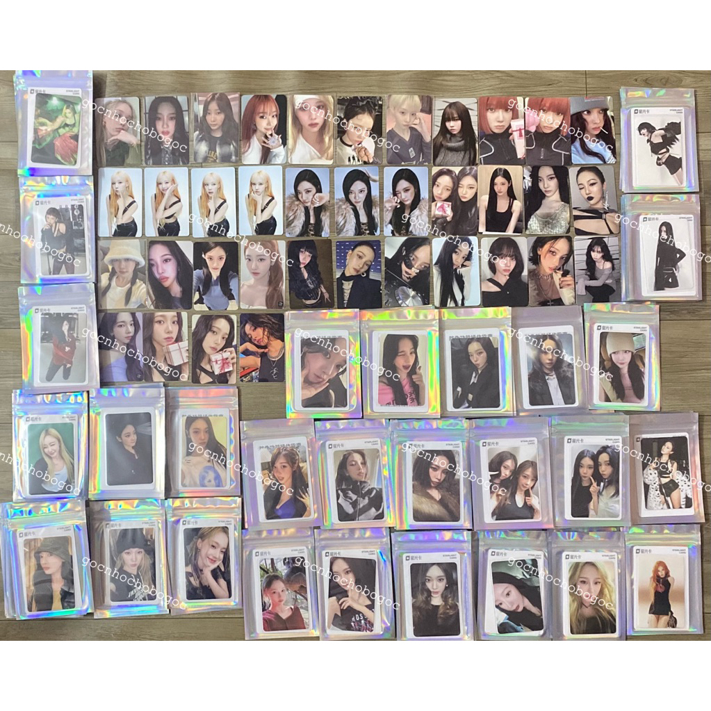 Photocard thẻ ảnh AESPA Rich Man Dirty Work Pink Christmas Xmas Karina, Winter, Ningning, Giselle