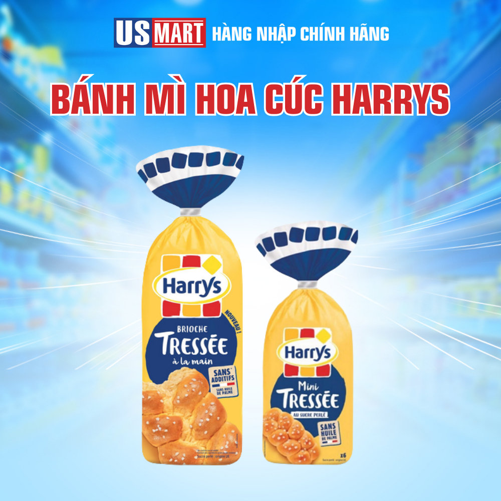 [DATE XA NHẤT] Bánh Mì Hoa Cúc Pháp Harrys 210/500gr