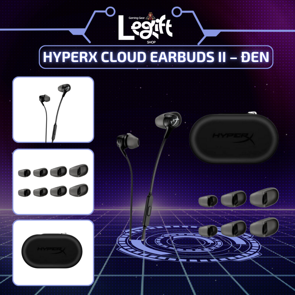 Tai nghe có dây Gaming Hyperx Cloud Earbuds 2 - 2nd