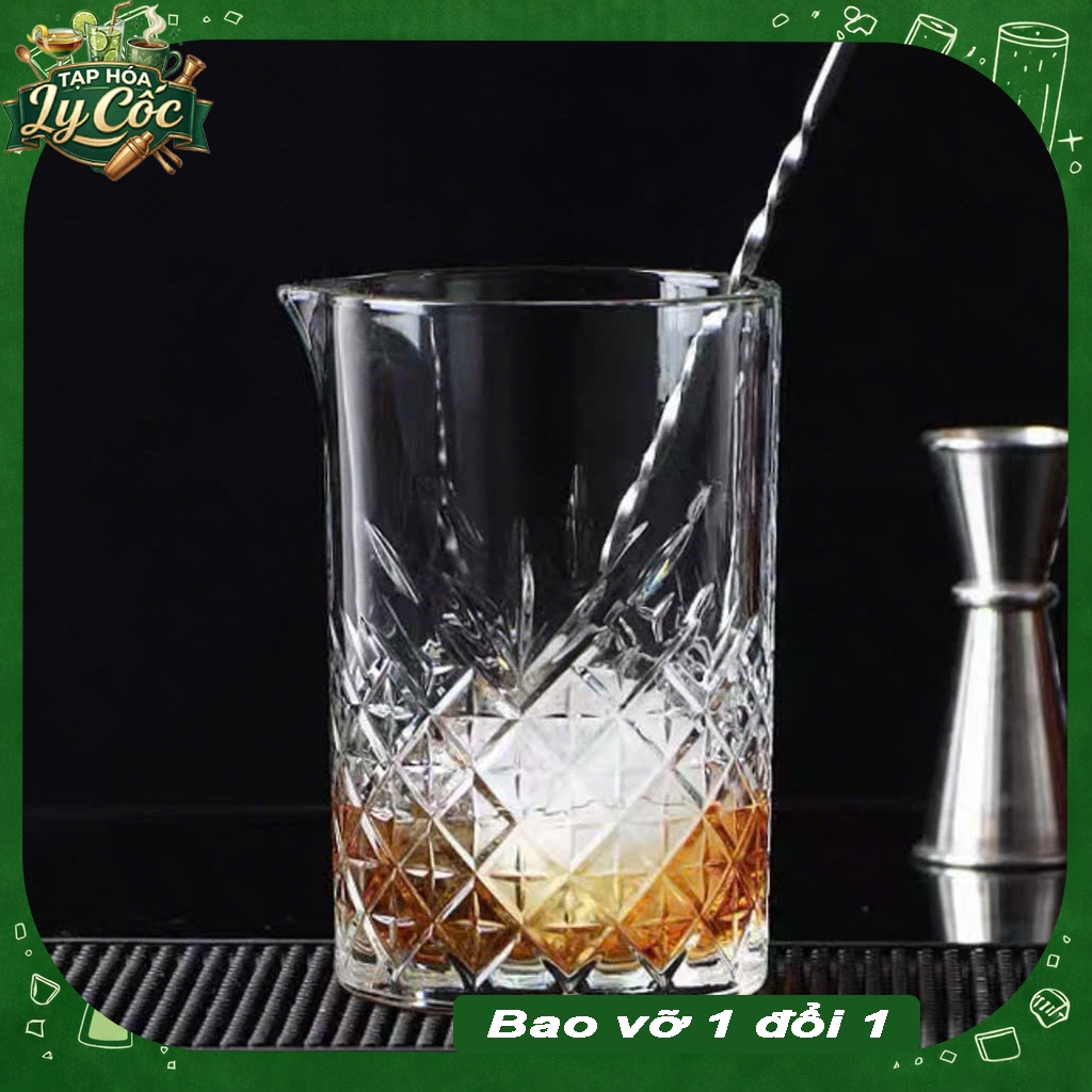 Mixing Glass Pha Lê 680ml Diamond Pattern Barware