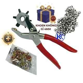 Kìm bấm lỗ tròn dây nịt bấm khuy mắt cáo kèm khoen có lựa chọn H&H STORE