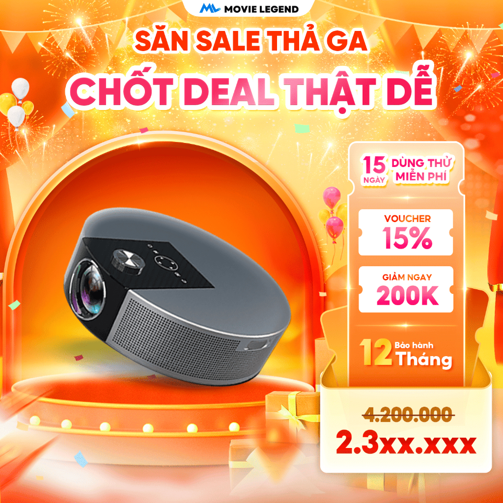 [ HOT 2026 ] Máy Chiếu Mini Q10 Full HD - Máy Chiếu Movie Legend - Hỗ Trợ 4K, Xem Bóng Đá, Trình Chiếu Web