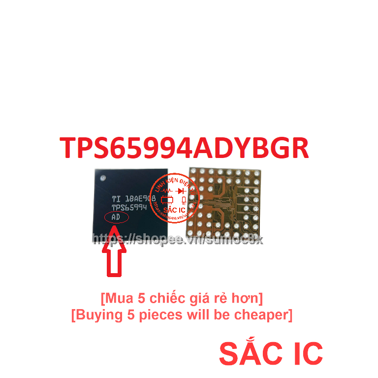 [TPS114] TPS65994ADYBGR TPS65994AD 65994 SN2001024YBGR SN1908005YBGR ic nguồn trên bo mạch - Mới nguyên bản