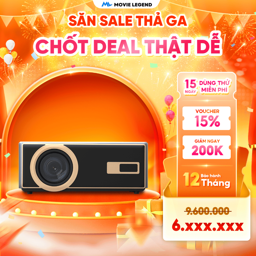 [NEW 2026] HomeCine K1 Premium - Máy Chiếu Full HD 1080P Hỗ Trợ 4K Độ Sáng 2600 ANSI Android Bluetooth Projector