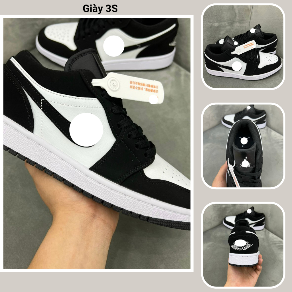 Giày Sneaker Panda Low Nam Nữ, Giày Thể Thao Panda Đen Trắng Cổ Thấp Thời Trang Full Box Bill. Shoes