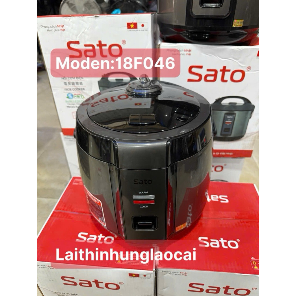 Nồi cơm điện SATO quai xách moden 18F058 và 18F046