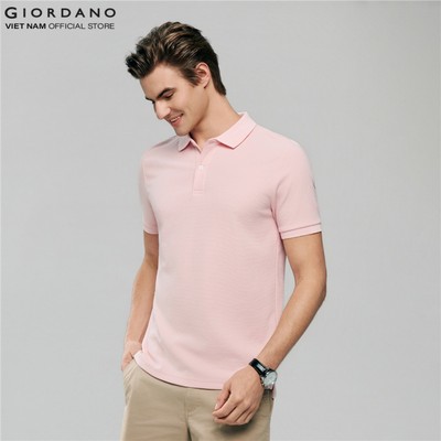 GIORDANO Áo Thun Nam Ngắn Tay Có Cổ Waffle Polo 01016295