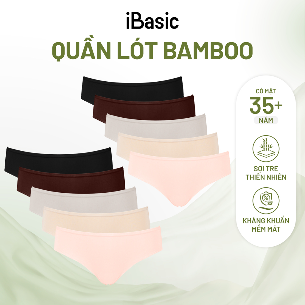 Combo 10 Quần lót nữ iBasic bamboo bikini iBasic PANW002