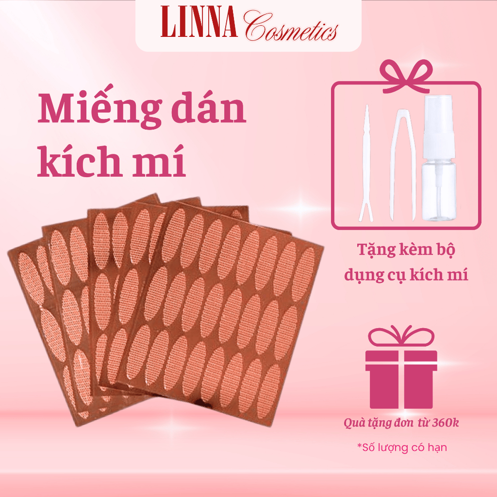 Miếng Dán Kích Mí Lưới Tàng Hình Dream Kiss Dán Bằng Nước Tạo Mí Tự Nhiên Không Lộ