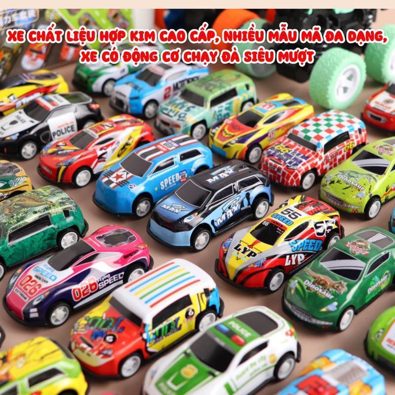 Đồ chơi Combo Hộp 20 - 30 - 40 Xe Sắt Chạy Bánh Đà, Kèm Hộp Nhựa Đựng Xe ( 40 xe sắt tặng kèm 2 xe đ