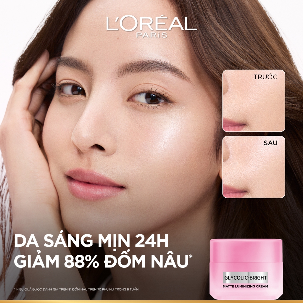 [MỚI] Kem Dưỡng Sáng Da Đột Phá [MelasylTM] Làm Mờ Thâm Nám Glycolic-Bright Matte Luminizing Cream L’Oréal Paris 50ml | BigBuy360 - bigbuy360.vn