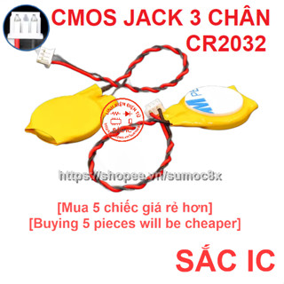 [NTM10] Pin cmos laptop jack 3 chân CR2032 3V3