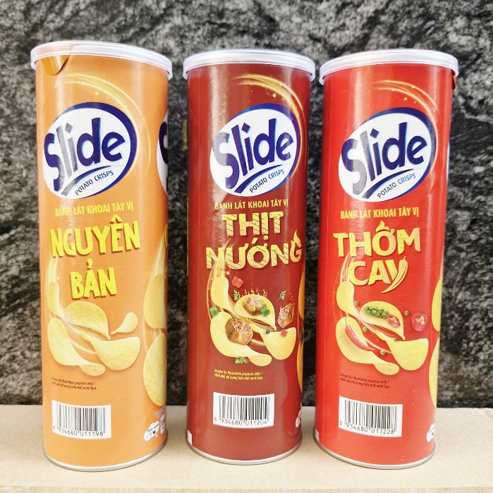 Khoai tây ống Slide các vị 150g