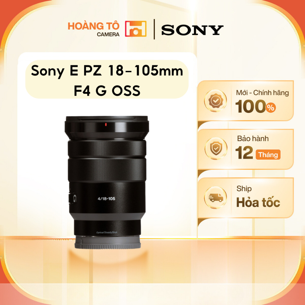 Ống kính Sony E PZ 18-105mm F4 G OSS | Mới chính hãng