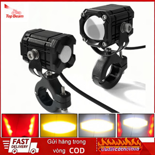 Đèn Trợ Sáng LED hình cầu siêu sáng 4 chế độ, tích hợp chức năng đèn pha tự động đèn pha xenon kiểu mini