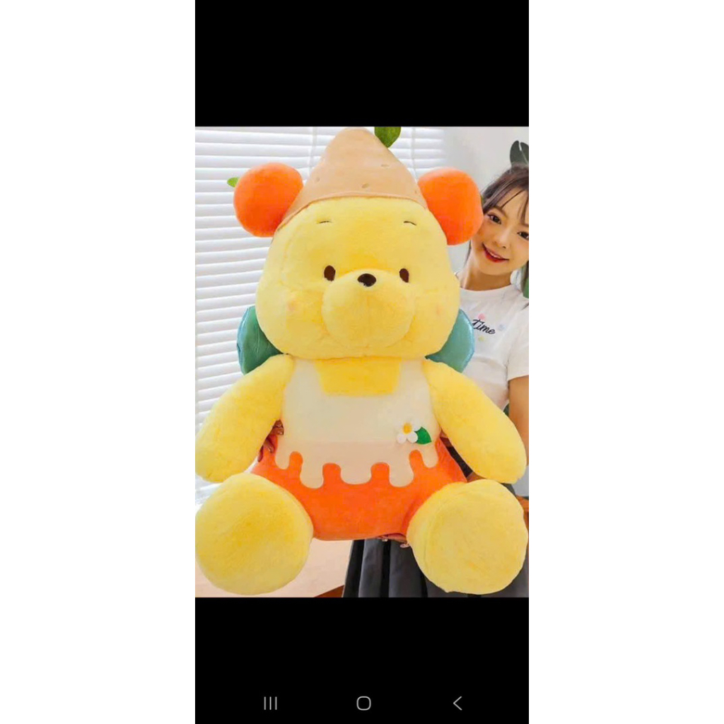 Gấu bông mẫu gấu pooh vàng 70cm