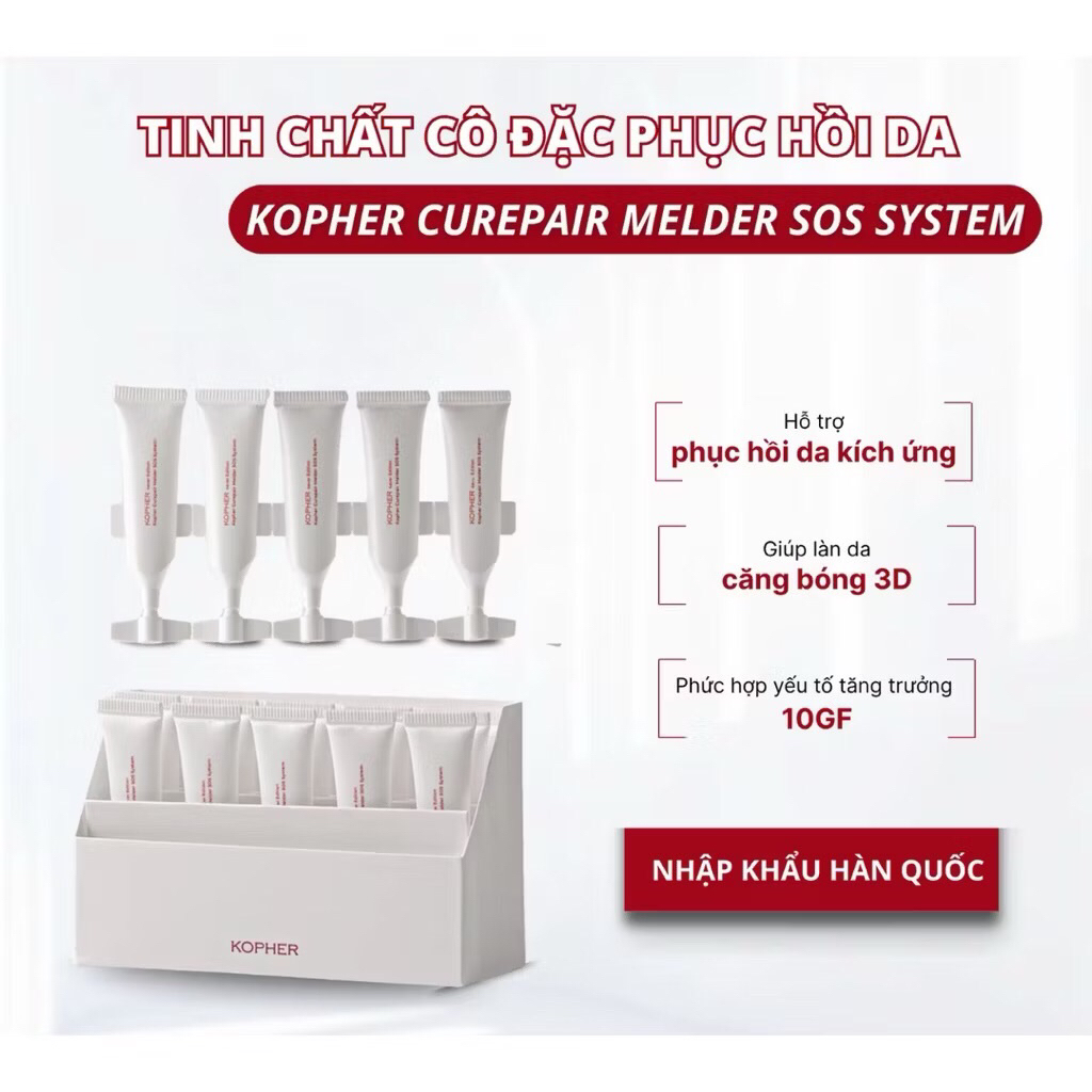 Tinh chất phục hồi da cấp tốc KOPHER Curepair Melder SOS System làm dịu da