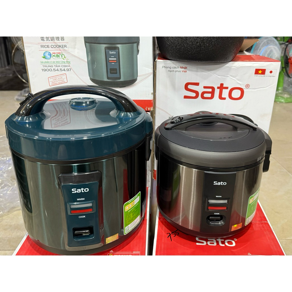 Nồi cơm điện SATO bảo hành chính hãng 24tháng