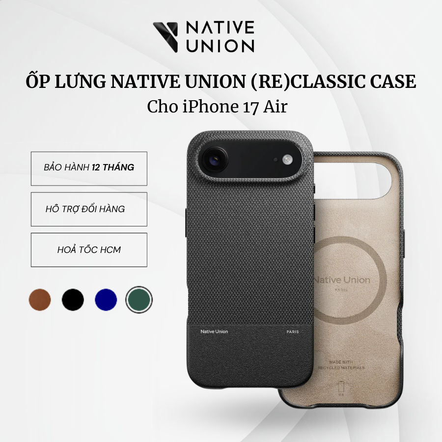 Ốp lưng Native Union (Re)Classic Case Cho iPhone 17 Air Chính Hãng