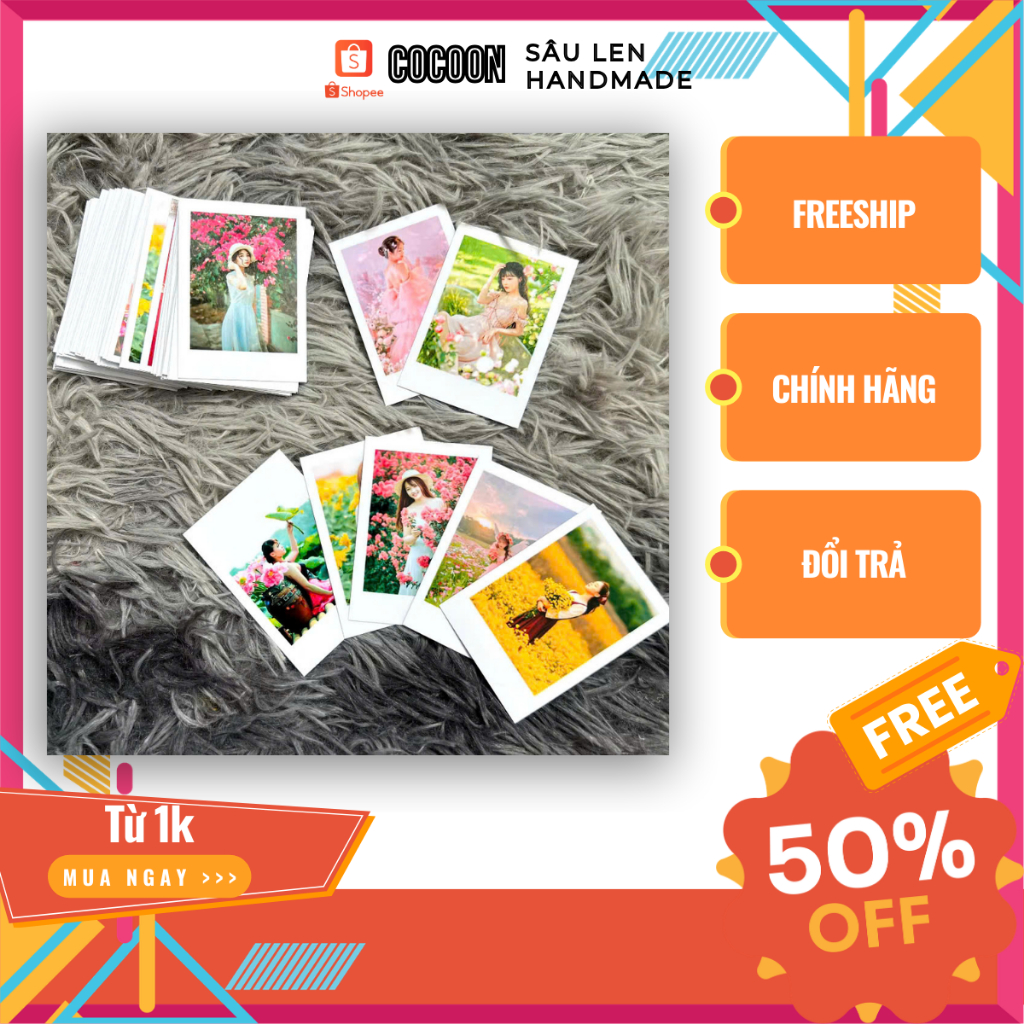In Từ 15 Bức Ảnh Trở Lên Kích Thước 6x9cm Hàng Đẹp Có Ép Plastic  - In Ảnh 1k Theo Yêu Cầu - Sâu Len