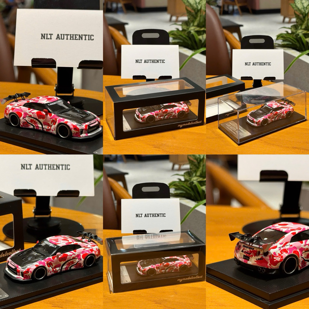( Newseal ) Mymodelcollect Nissan GT-R R35 Lbwk Bape Hồng