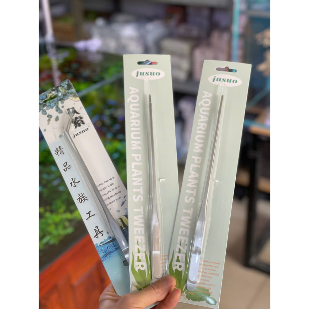 Nhíp cắm cây thuỷ sinh chất liệu inox Jusuo tiện lợi khi trồng cây thuỷ sinh