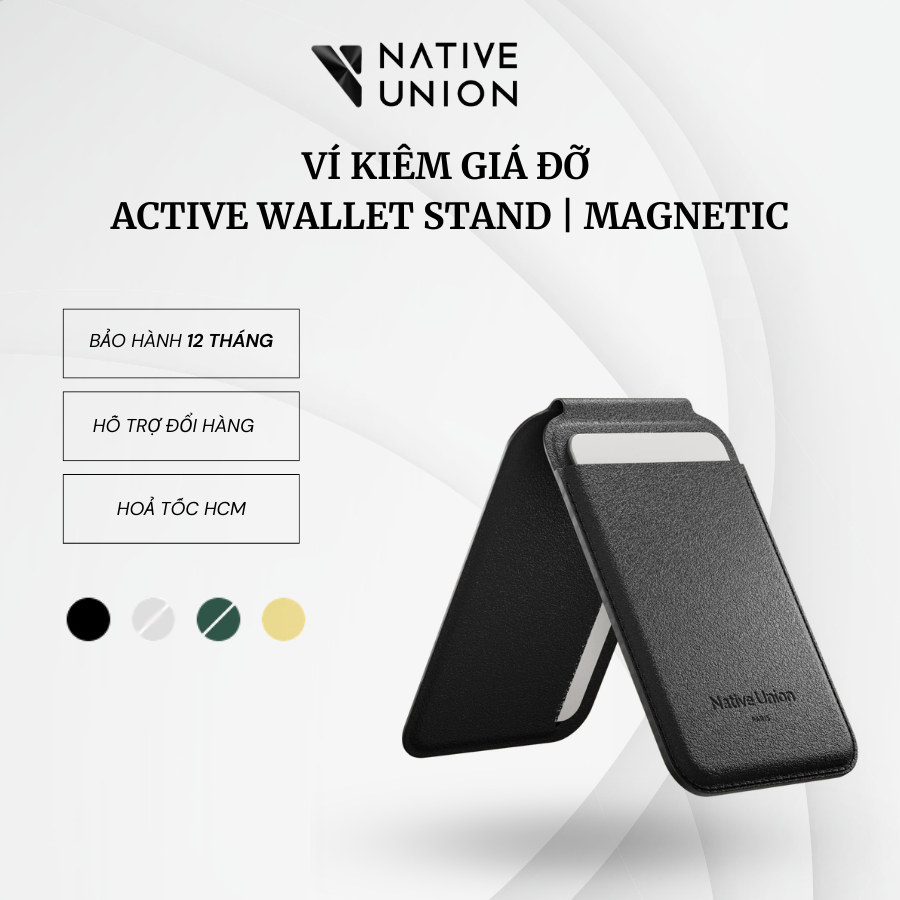 Ví kiêm giá đỡ điện thoại Native Union Active Wallet Stand | Magnetic Chính Hãng