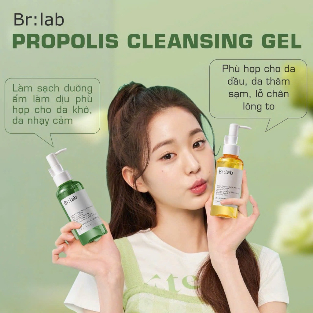 Sữa rửa mặt Br:lab Propolis Cleansing Gel 🌿
