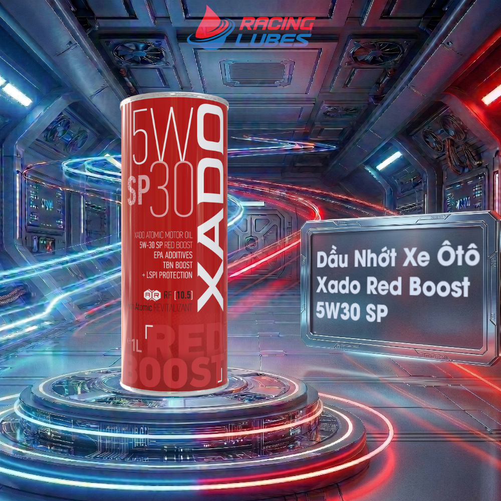 Dầu Nhớt Xe Ô Tô XADO Atomic Oil Red Boost 5W30 SP 1L - 8718026104863