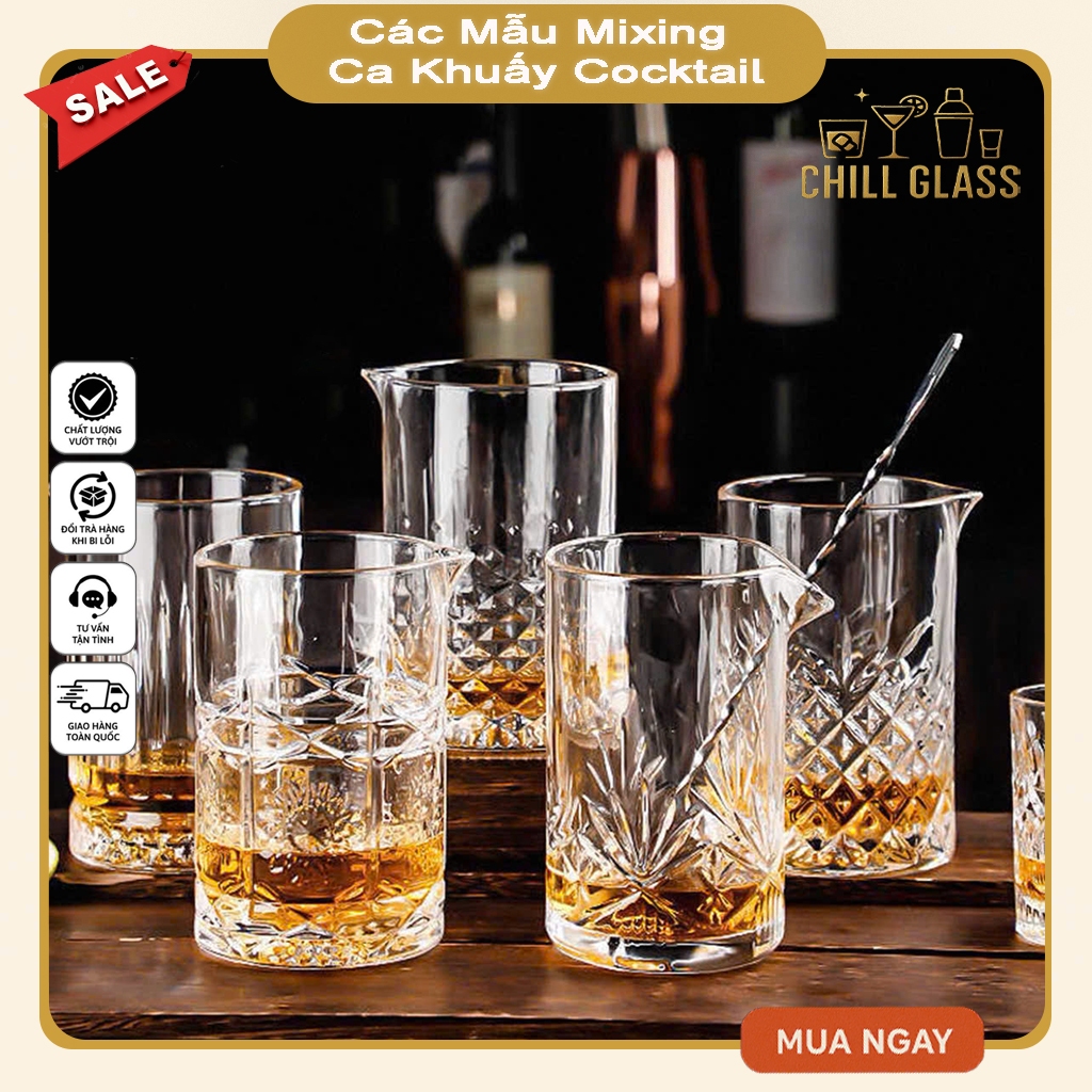 Mixing Glass Crystal – Ca Khuấy Cocktail Bartender