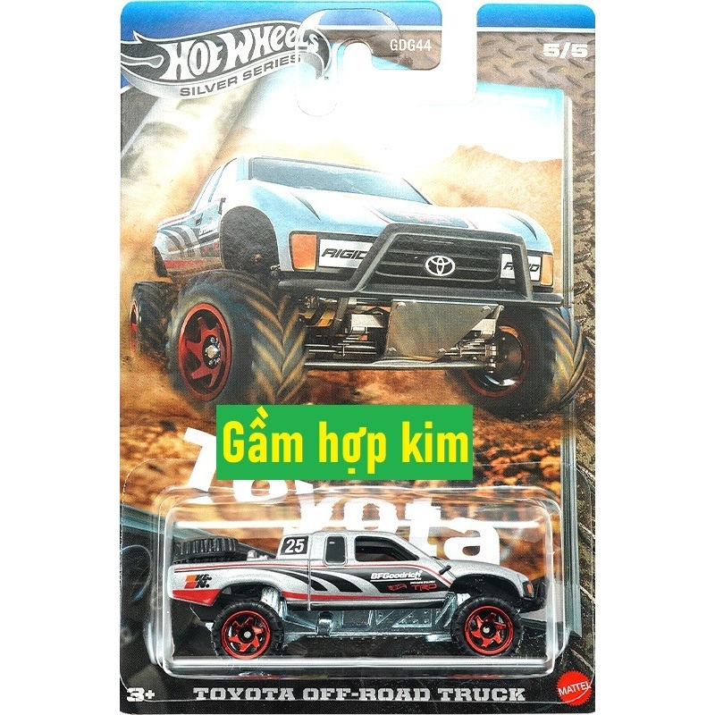Mô hình xe địa hình off-road bán tải Hot Wheels Toyota Off-Road Truck