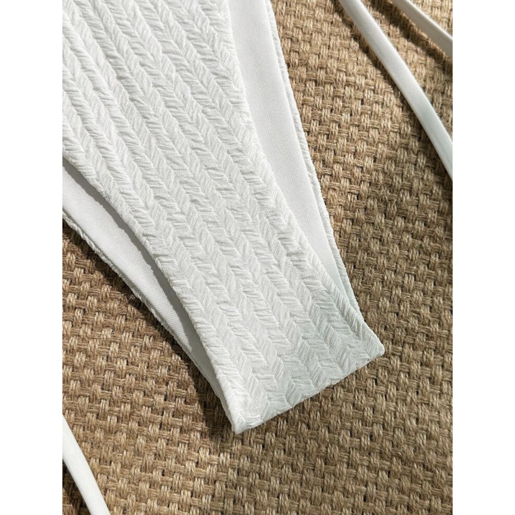 🌼 Bikini 2 mảnh dây buộc sexy nữ 💛 đồ bơi dập vân cao cấp, nhiều màu xinh xắn, đủ size SML 👙✨ | BigBuy360 - bigbuy360.vn