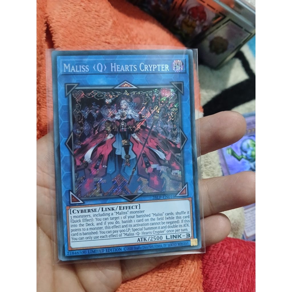 [Yugioh Biên Hòa Store] 1 lá thẻ bài Maliss Q Hearts Crypter - 25LP-EN016
