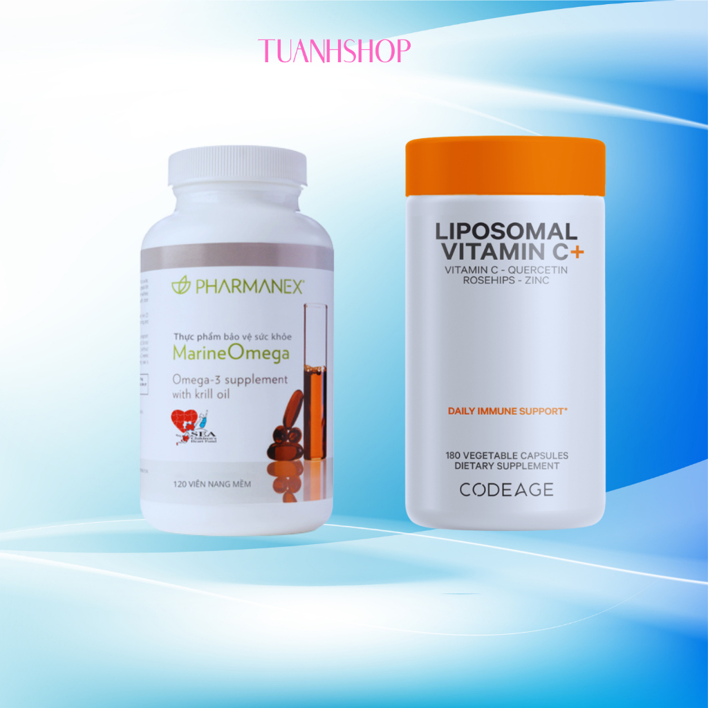 Combo Omega 3 nhuyễn thể & Vitamin C Code Age