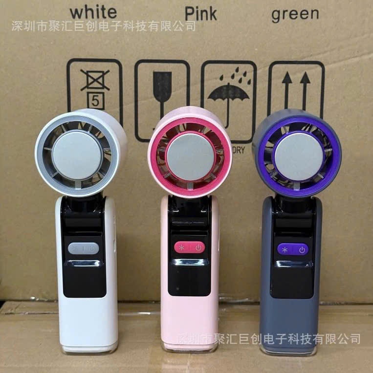 Quạt Cầm Tay Sò Lạnh K801/JF168 – 199 Cấp Độ Gió, Pin 4000mAh, Kèm Đèn Pin, Dây Đeo & Cáp Sạc