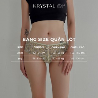 KRYSTAL Q006 Quần Lót Ren Basic Dáng Quần Lót Truyền Thống Dễ Mặc Hằng Ngày Hạn Chế Viền May Không Hằn Da