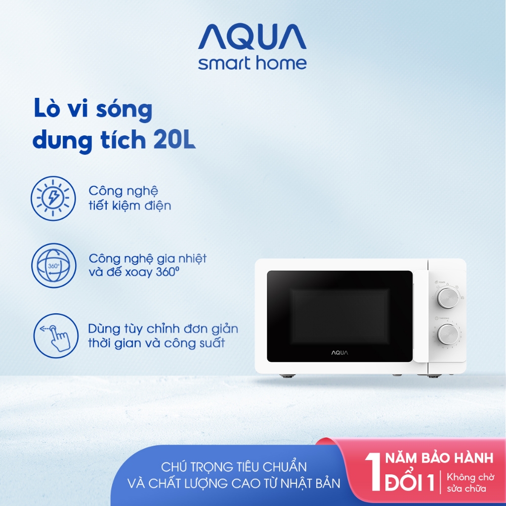 [Live] Lò vi sóng MWM2001R 20L - Đĩa xoay tháo rời dễ vệ sinh