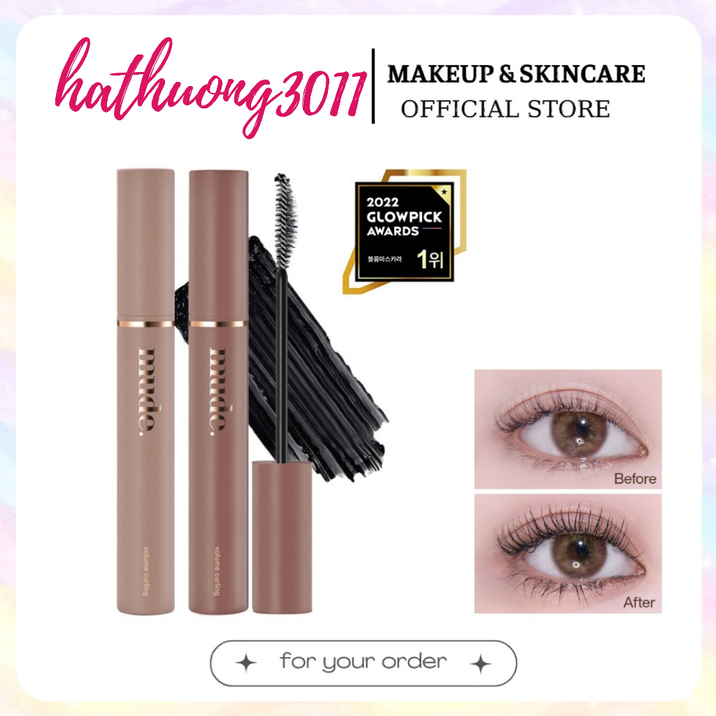 [MUDE] Mascara uốn cong, tơi mi Inspire Skinny Mude