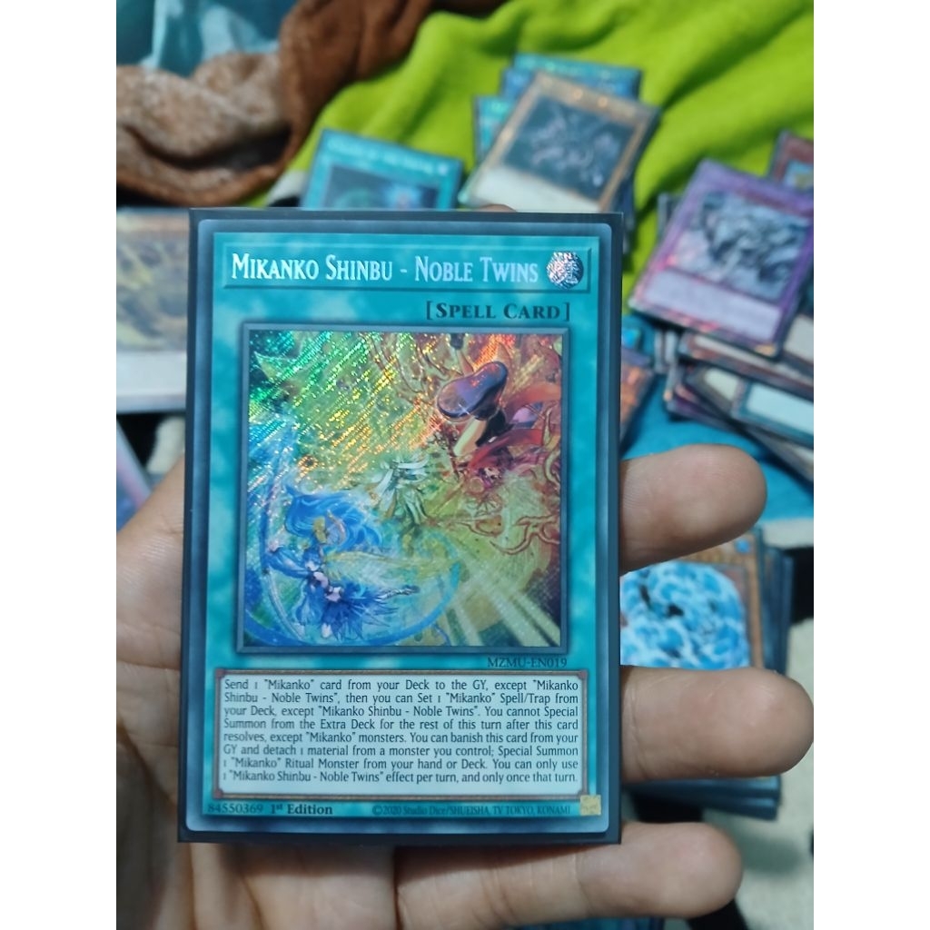 [Yugioh Biên Hòa Store] 1 lá thẻ bài Mikanko Shinbu - Noble Twins Secret Rare MZMU-EN019